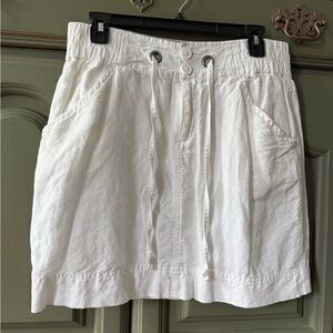 Columbia White Mini Skirt Casual Resort Wear